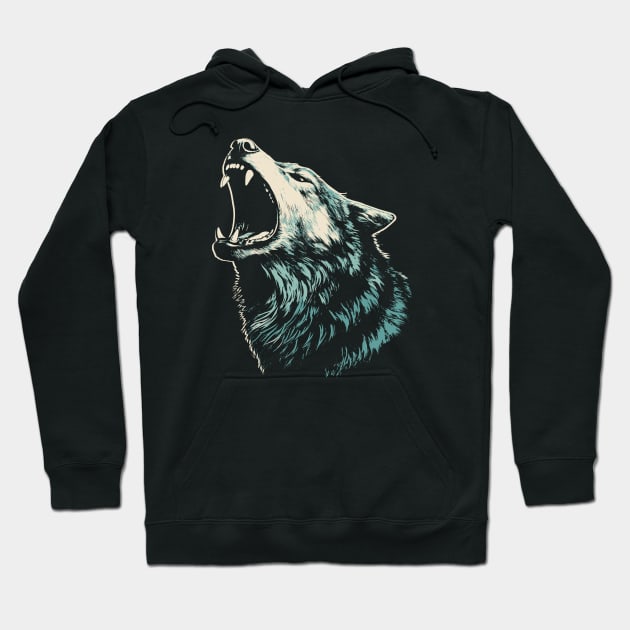 Wolf Head Hoodie by Yopi